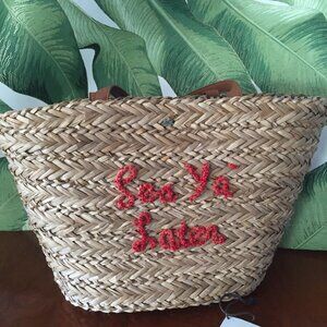Cappelli Straw Beach Tote Bag